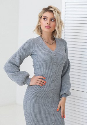 2349 Платье женское цвет серый