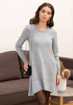 2353 Платье женское цвет серый