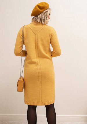 2356 Платье женское цвет горчица