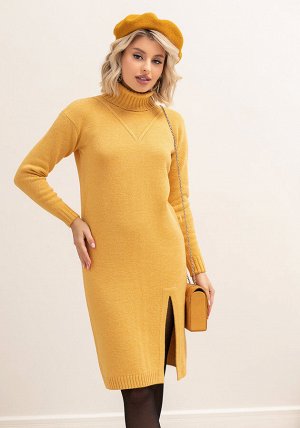 2356 Платье женское цвет горчица