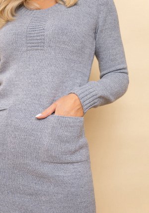 2340 Платье женское цвет серый