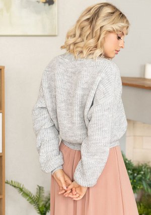 3726 Кардиган женский цвет св.серый