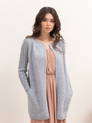 3627 Кардиган женский цвет серый