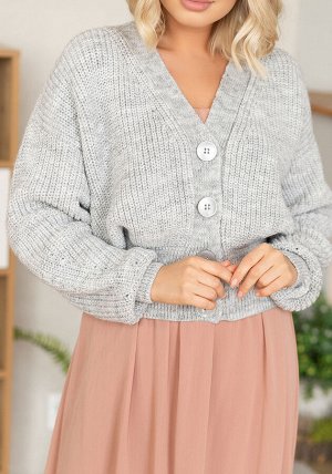 3726 Кардиган женский цвет св.серый