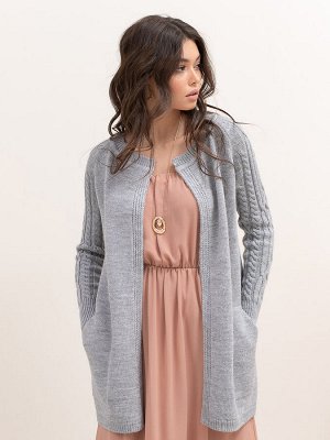 3627 Кардиган женский цвет серый