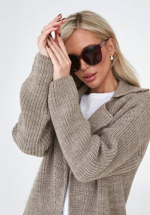 3763 Кардиган женский цвет ореховый