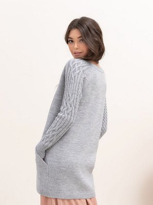 3627 Кардиган женский цвет серый