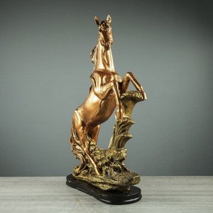 Сувенир &quot;Конь на дыбах&quot;. бронзовый цвет. 49 см