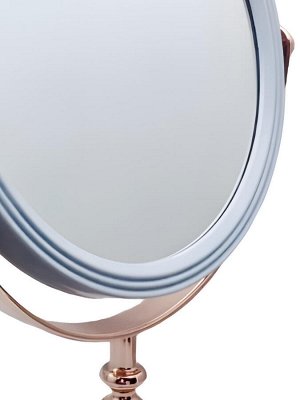 Rama Rose Зеркало косметическое двустороннее настольное K475, овальное, 16,5 x 19,7 см