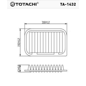 Фильтр воздушный Totachi, арт. TA-1432