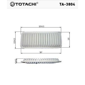 Фильтр воздушный Totachi, арт. TA-3804