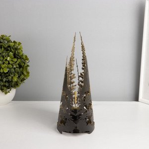 Фигурка светящаяся RISALUX «Вечерний пейзаж», LED-ночник, 3xААА, чёрный, 10.5x18.5x25 см