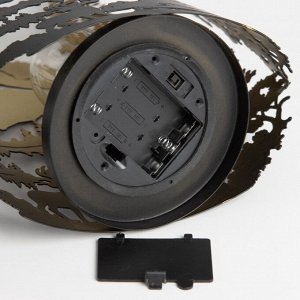 Фигурка светящаяся RISALUX «Вечерний пейзаж», LED-ночник, 3xААА, чёрный, 10.5x18.5x25 см