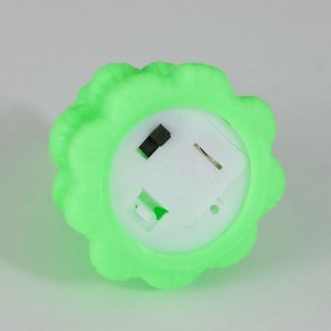 Фигурка светящаяся RISALUX «Ёлка», со звездой», LED-ночник, 2 Вт, LR44, зелёный, 5x5x8см