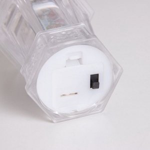Фигурка светящаяся RISALUX «Снеговик и олени», LED-ночник, 3xLR44, 4x4x9 см