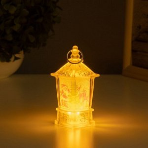 Фигурка светящаяся RISALUX «Дед Мороз и олени», LED-ночник, 3xLR44, 4x4x9 см