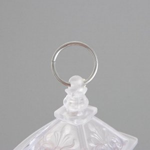 Фигурка светящаяся RISALUX «Дед Мороз и олени», LED-ночник, 3xLR44, 4x4x9 см