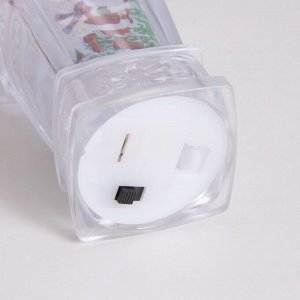 Фигурка светящаяся RISALUX «Дед Мороз и олени», LED-ночник, 3xLR44, 4x4x9 см