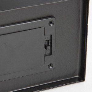 Фигурка светящаяся RISALUX «Новогодняя ёлка», LED-ночник, 3xААА, чёрный, 7x20x37 см