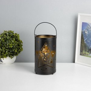 Фигурка светящаяся RISALUX «Ночные звёзды», LED-ночник, 3xААА, чёрный, 12x12x20.5 см