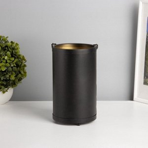 Фигурка светящаяся RISALUX «Закат в лесу», LED-ночник, 3xААА, чёрный, 12x12x20.5 см
