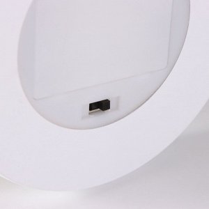 Фигурка светящаяся колба RISALUX «Новогодний олень», LED-ночник, 3xААА, красный, 11x11x22.5 см