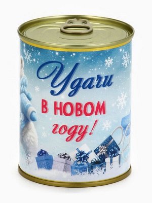 Носки женские в банке «Удачи в новом году», цвет красный