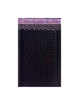 Набор конвертов с воздушно-пузырьковой плёнкой, 15x22 см, 30 штук, черные