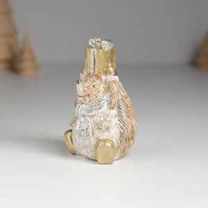Фигурка полистоун «Ёжик коричневый», 4.8x4.5x8.2 см, МИКС