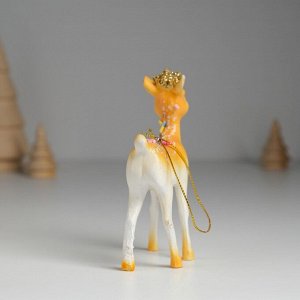 Фигурка-подвеска «Олень в короне, с посыпкой», ёлочная игрушка, 7.5x3.5x10.5 см