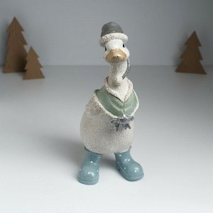 Фигурка полистоун «Гусь в длинном колпаке и накидке», 9x13x28 см