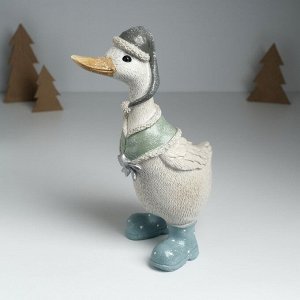 Фигурка полистоун «Гусь в длинном колпаке и накидке», 9x13x28 см