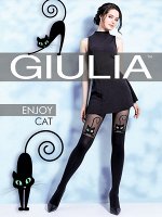Enjoy Cat колготки женс. (Gulia) имитация  гольфин  узор &quot;кошечка&quot; 60 ден
