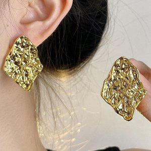 Серьги женские текстурированный 2025