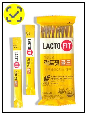 Lacto-Fit Пробиотики для кишечника Gold Chong Kun Dang Probiotics, 1упак (2гр*50шт)