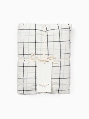 Простыня на резинке 1.5-спальная SL Home Cotton, 140x200+30 см, жатый хлопок