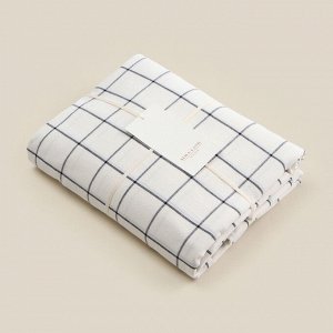 Простыня на резинке 1.5-спальная SL Home Cotton, 140x200+30 см, жатый хлопок