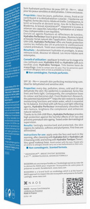 Биодерма Крем Перфектор SPF 30 БИОДЕРМА ГИДРАБИО 40мл Bioderma hydrabio