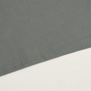 Простыня на резинке SL Home Cotton 200*200+30 см, цв.темно-зеленый, 100% жатый хлопок