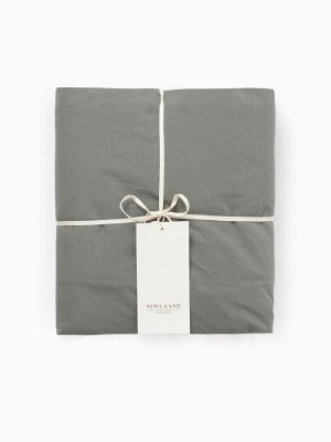 Простыня на резинке SL Home Cotton 200*200+30 см, цв.темно-зеленый, 100% жатый хлопок