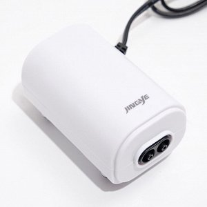 Компрессор для аквариума JINGYE YE-921, бесшумный, с регулировкой мощности, 2x3.4 л/мин, 3 Вт