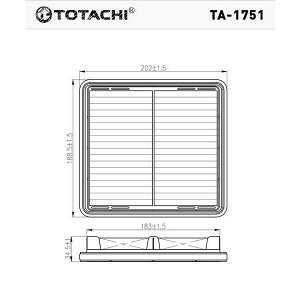 Фильтр воздушный Totachi, арт. TA-1751