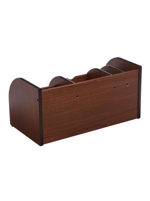 Органайзер 7 секций, 2 выдвижных ящика, серия Орех с кантом темным, 16x30x15 см