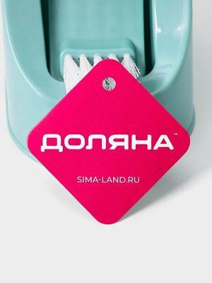 Ёршик для унитаза Доляна, 12x10.5x40.5 см, мятный