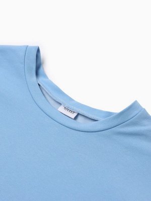 Комплект (футболка, шорты) женский MINAKU: Casual Collection, цвет голубой