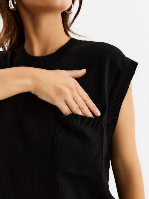 Жилет MINAKU: Knitwear collection цвет черный