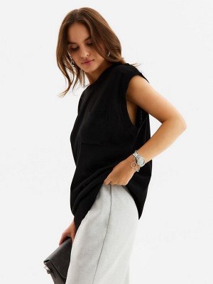 Жилет MINAKU: Knitwear collection цвет черный