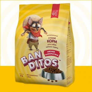 Banditos д/соб Adult д/мелк.пород Мясное удовольствие Курица/Говядина/Индейка 7кг