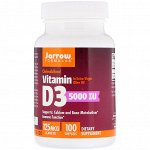 Jarrow Vitamin D3 5000, 100капс.