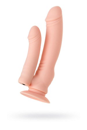Реалистичный фаллоимитатор A-toys by TOYFA Twint, силикон, телесный, 19,5 см